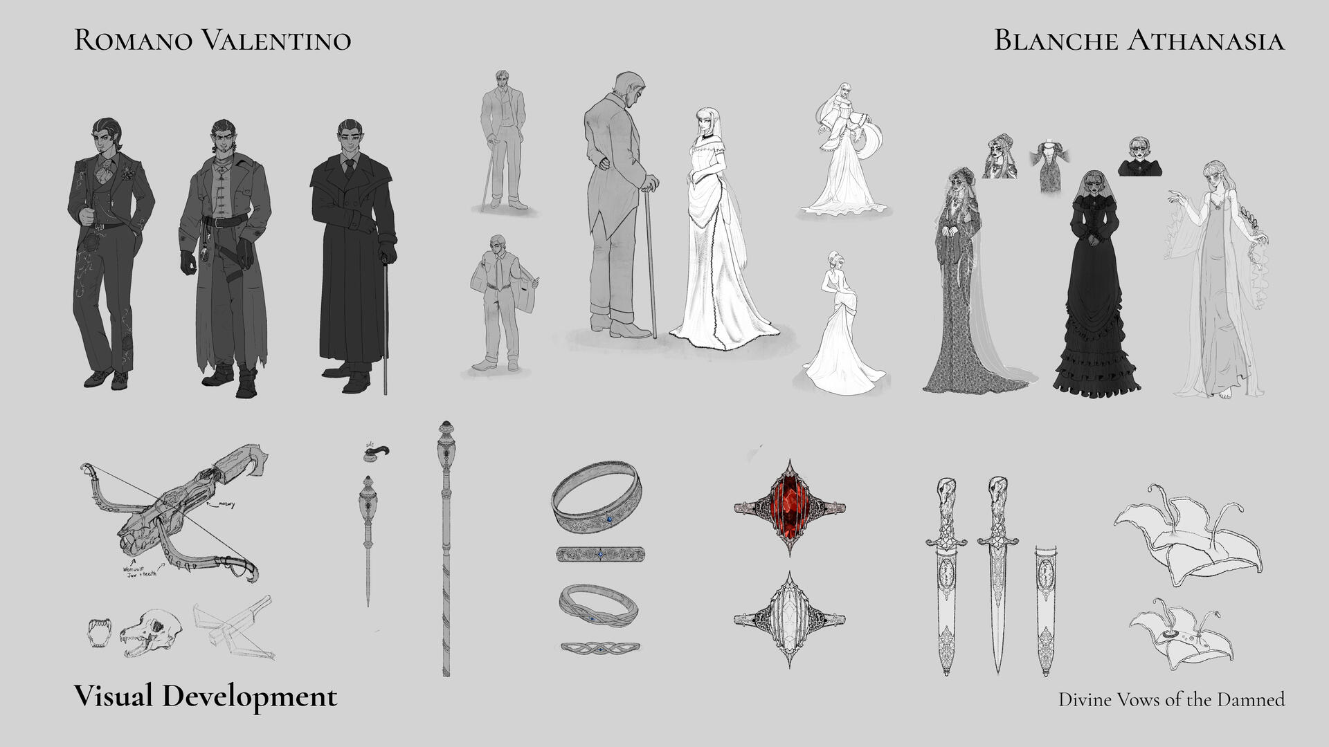 Blanche & Romano Prop Design & ExplorationใDivine Vows of the Damnedใ