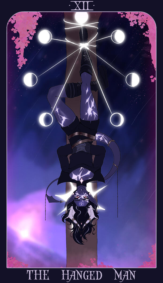 The Hanged Man Tarot Card (Abyzou)