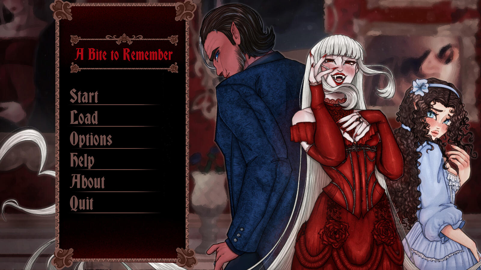 A Bite to Remember Dating Simulator Visual Novel ใDivine Vows of the Damnedใ