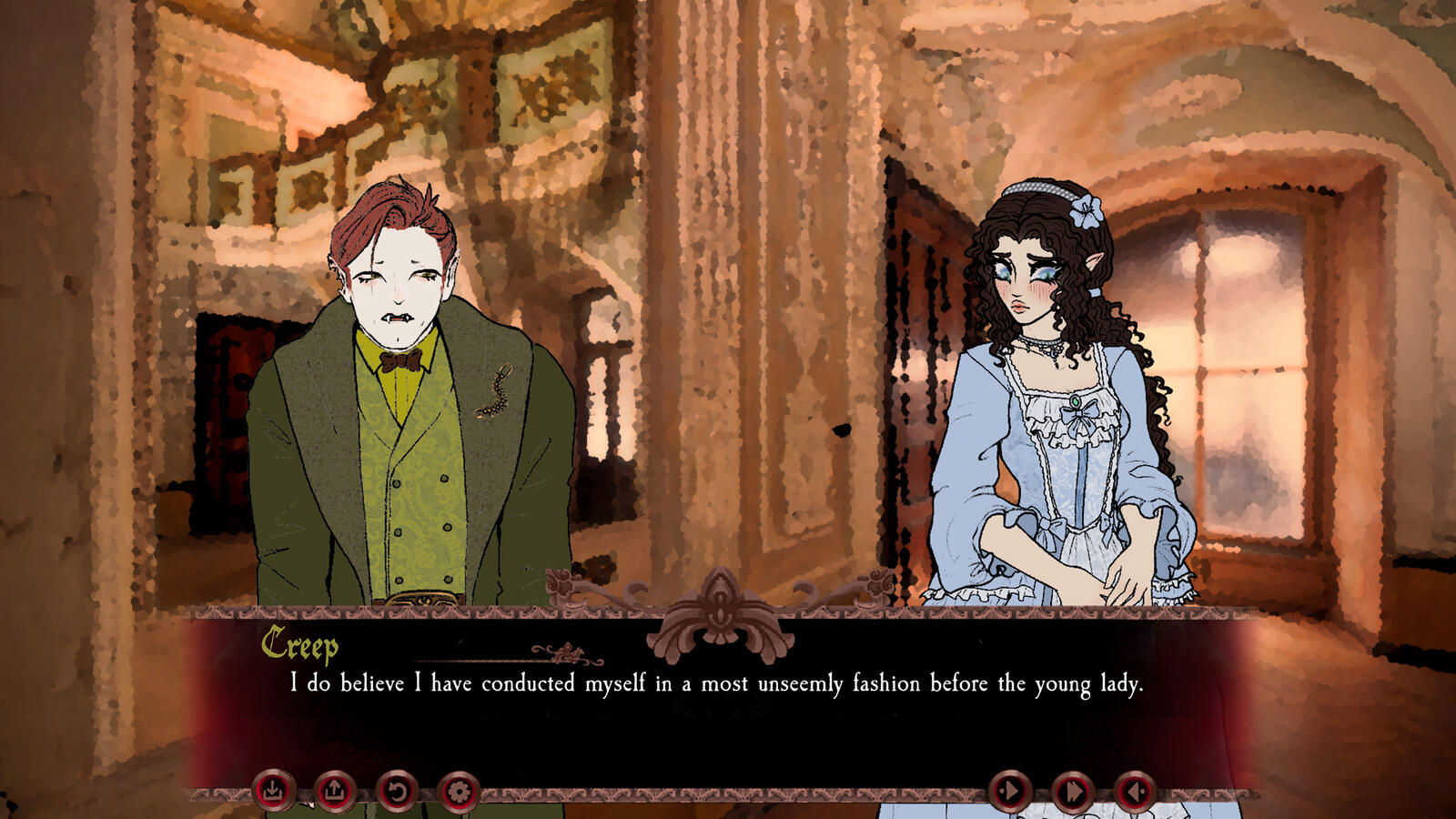 A Bite to Remember Dating Simulator Visual Novel ใDivine Vows of the Damnedใ