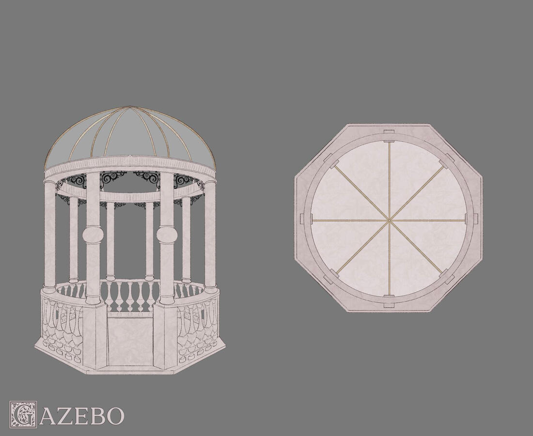 Gazebo ConceptใMarble Sculpture Gardenใ