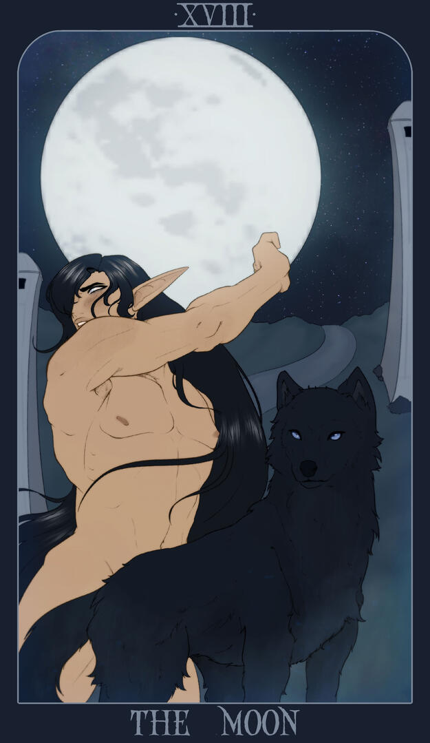 The Moon Tarot Card (Malpion)ใFates Drawn by Herใ