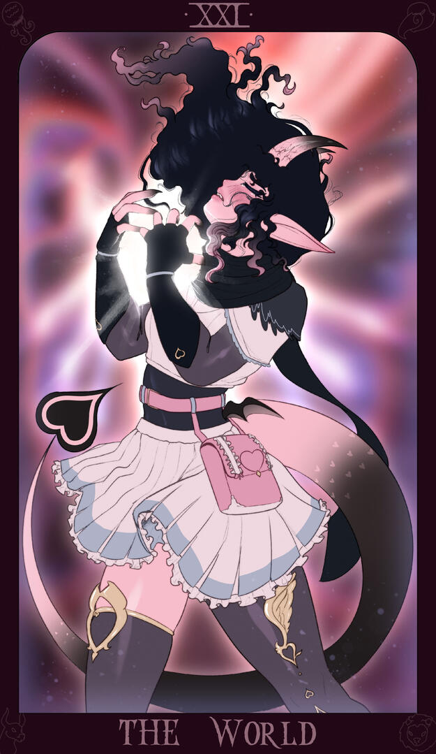 The World Tarot Card (Lillienne)ใFates Drawn by Herใ
