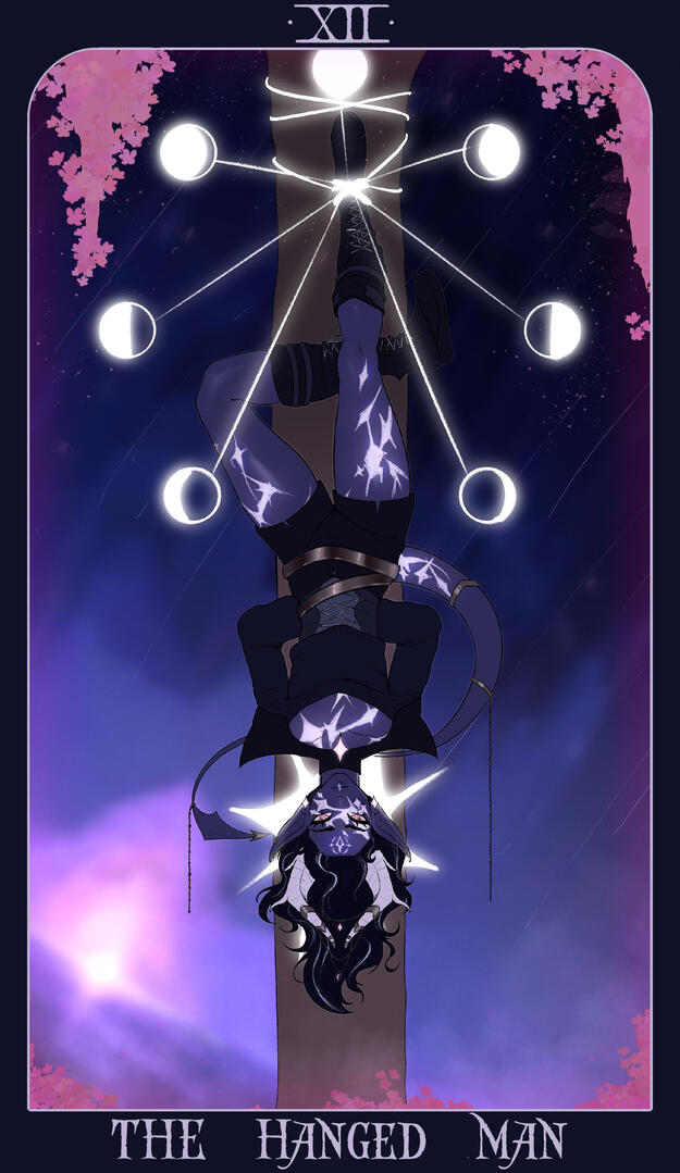The Hanged Man Tarot Card (Abyzou)【Fates Drawn by Her】